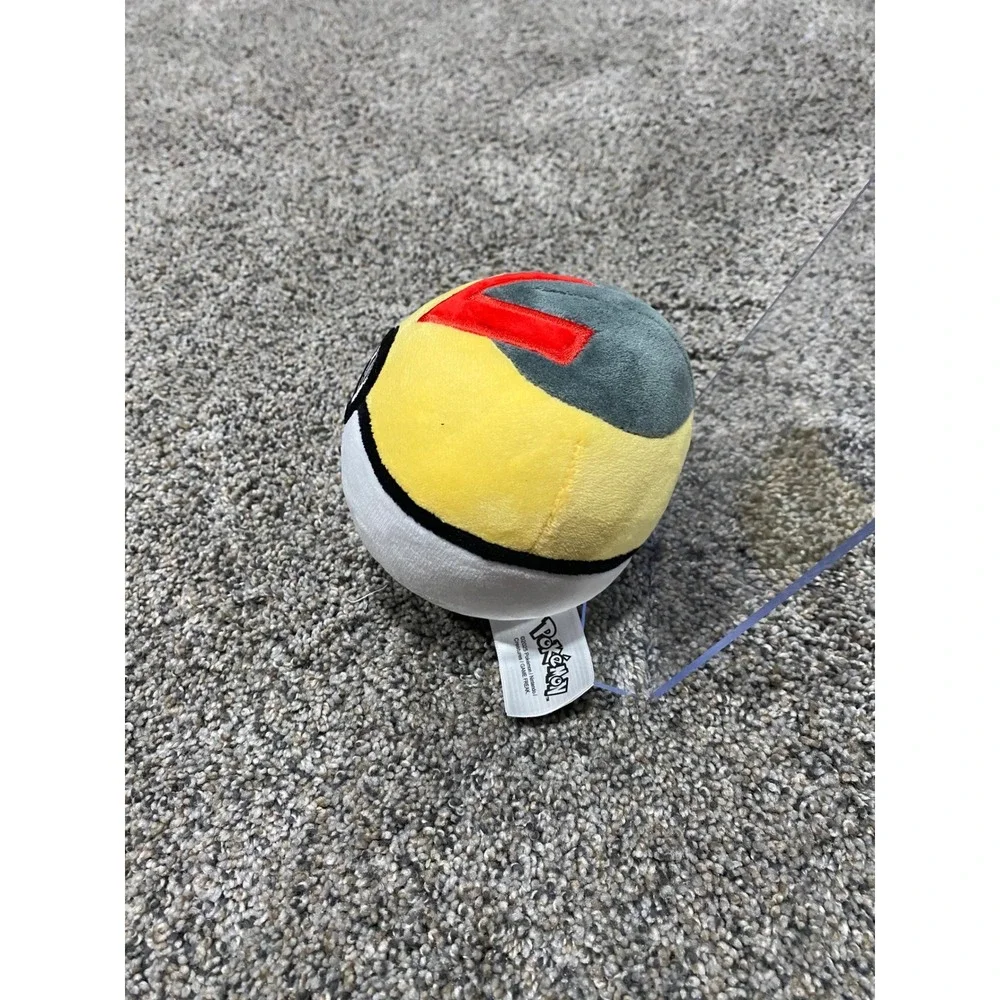 Pokemon Level Ball Plush Unisex Small Yellow Excellent Johto Poke Ball Toy